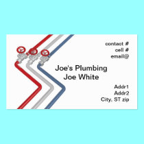 red white and blue pipes business cards