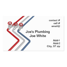 red white and blue pipes business card templates