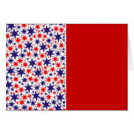 Red, White and Blue Stars Design, template cards