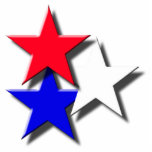 Red, White, and Blue Stars photo sculptures