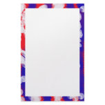 red white and blue stationery