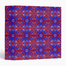 Red White and Blue Swirls Avery Binder 2.2
