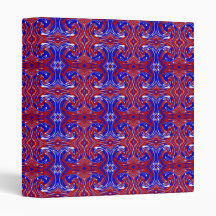 Red White and Blue Swirls Binder 1.4