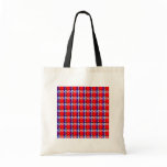 Red White and Blue Tartan Bag