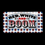 Red White and Boom labels