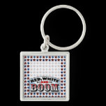 Red White and Boom keychains