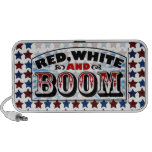 Red White and Boom speakers