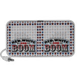 Red White and Boom speakers