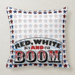 Red White and Boom pillows