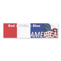 Red + White + Blue = AMERICA