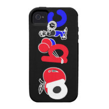 Red,White,Blue & Black,ABC Alphabet Logo iPhone 4 Cover