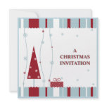 red white blue christmas invitation invitations