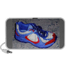 Red, White, Blue Doodle iPhone Speaker