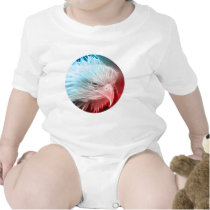 Red White & Blue Eagle Rompers