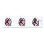 red white blue figure skater silhouette bumper stickers
