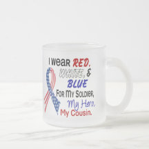 Red White Blue For My Cousin Mug