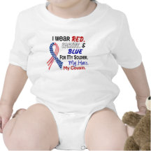 Red White Blue For My Cousin Tee Shirts