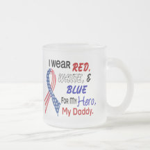 Red White Blue For My Daddy Coffee Mug