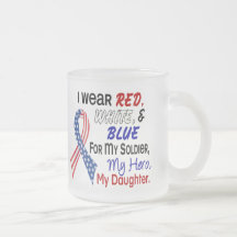 Red White Blue For My Daughter Mug