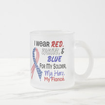 Red White Blue For My Fiance Mugs