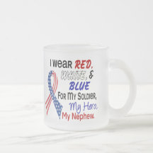 Red White Blue For My Nephew Mug