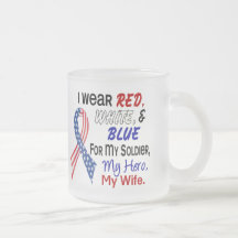 Red White Blue For My Wife Coffee Mug