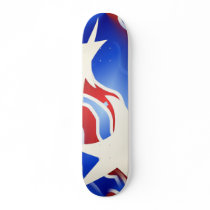 Red White & Blue Skateboard