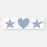 Red White & Blue Star of Stars Bumper Sticker
