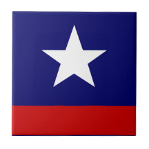 Red, White, Blue Star & Stripe Tile