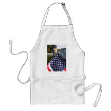Red,White & Bluebird Apron