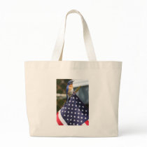 Red,White & Bluebird Canvas Bag