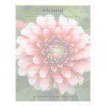 Red & White Dahlia Personalized Letterhead
