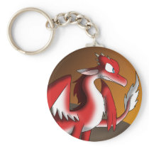 Red/White Dragon Keychain