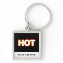 Red White Glowing HOT Luggage & Laptop Tag Key Chains