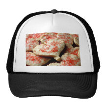 Red & White Heart Cookies Hat