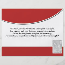Red white Promotional marketing business Personalized Flyer
