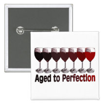 Red Wine Birthday Pin