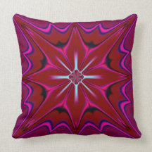 Red Wine Flower American MoJo Pillows