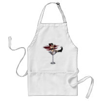 Red Wing Fairy Girl In Martini Glass Apron