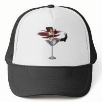 Red Wing Fairy Girl In Martini Glass