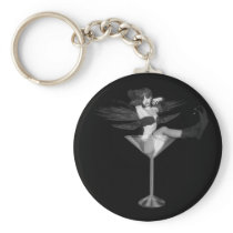Red Wing Freaky Fairy Girl Martini Glass 3D