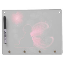 Red Winged Fairy Dry Erase Board