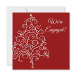 Red Winter Engagement Party Invitation