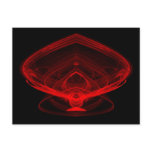 Red Wisp Fractal Postcard