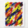 Red Yellow Blue bright colour abstract smear Mouse Pads