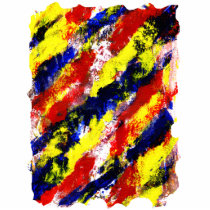 Red Yellow Blue bright colour abstract smear