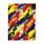Red Yellow Blue bright colour abstract smear Postcard