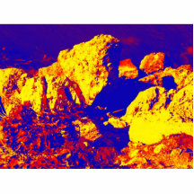 Red yellow blue rock abstract Ft. Pierce Photo Cut Outs