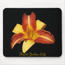 Red & Yellow Lily Mousepad