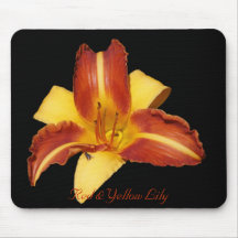 Red & Yellow Lily Mousepads